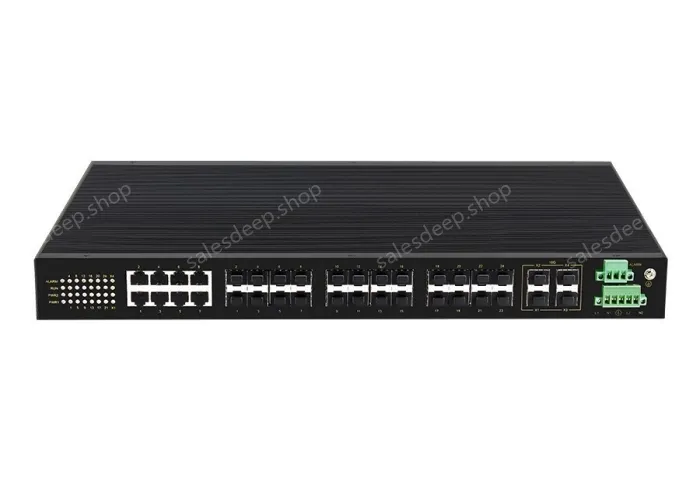 Port numbers: 24Connector: 16 Gigabit Fx ports +8 Gigabit combo ports