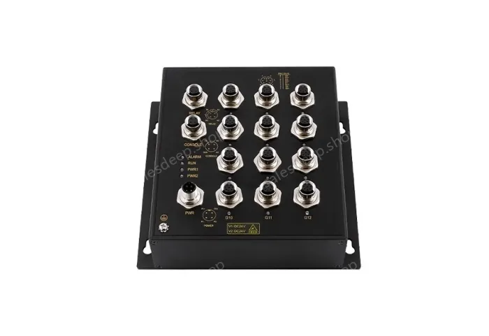 Layer 2, 12-Port M12 Switch Admas7212G-M12-12GT