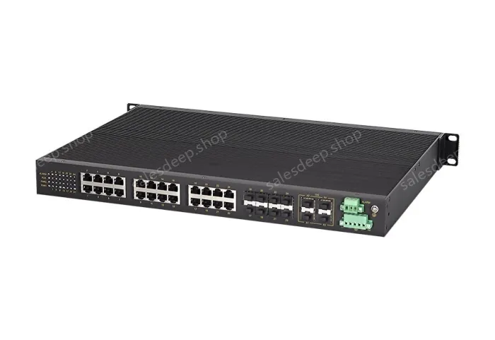 28-port 10 Gigabit Layer 3 aggregation switch Network managed rack 10 Gigabit switch Network splitter