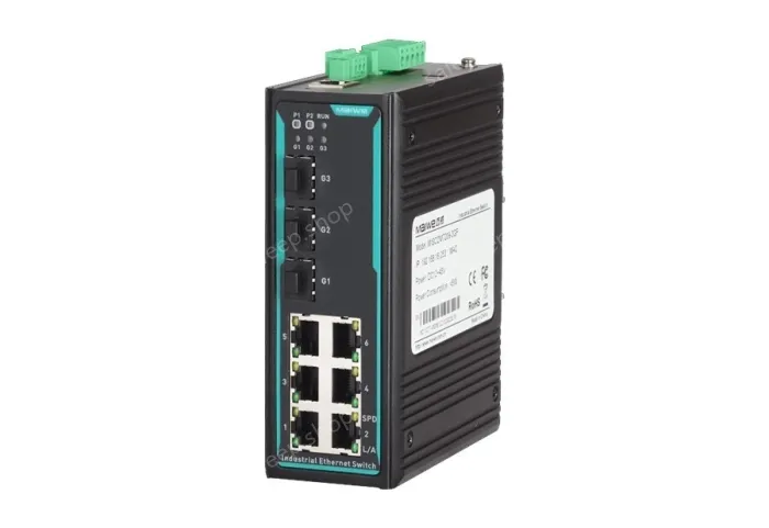 Layer 2, 9-Port Switch MISCOM7209-3GF-DV9-60V